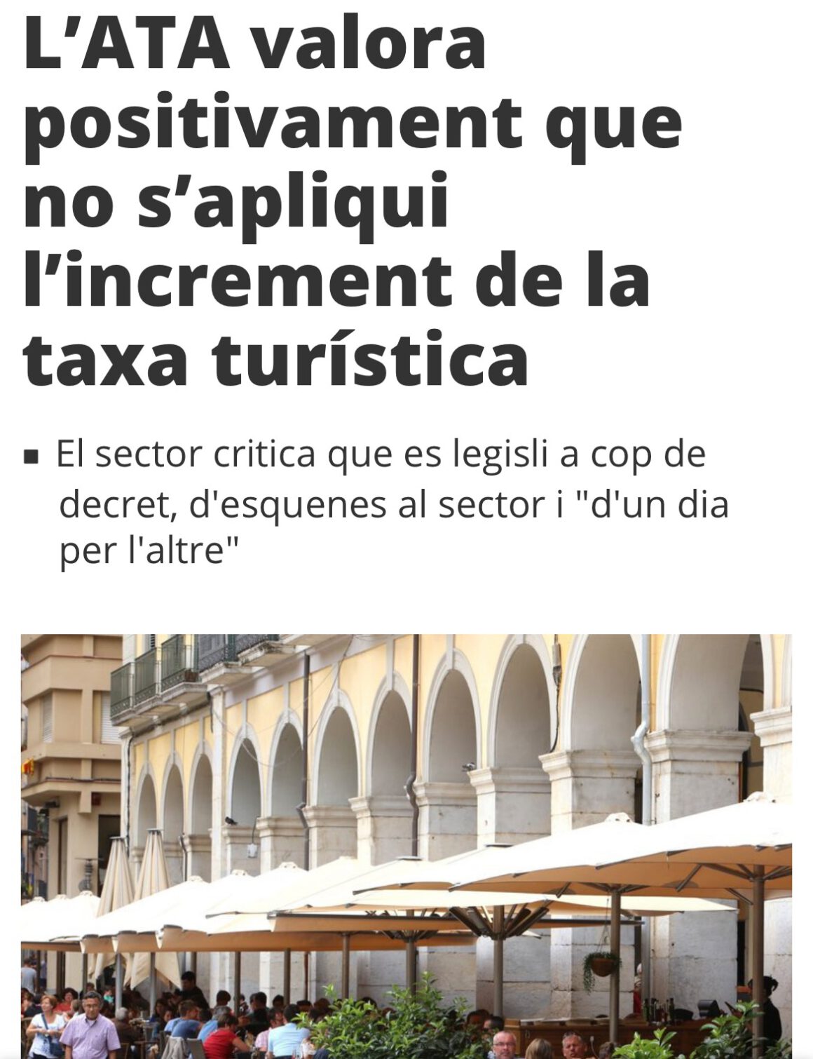 El galimaties de la taxa turística