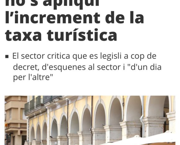 El galimaties de la taxa turística