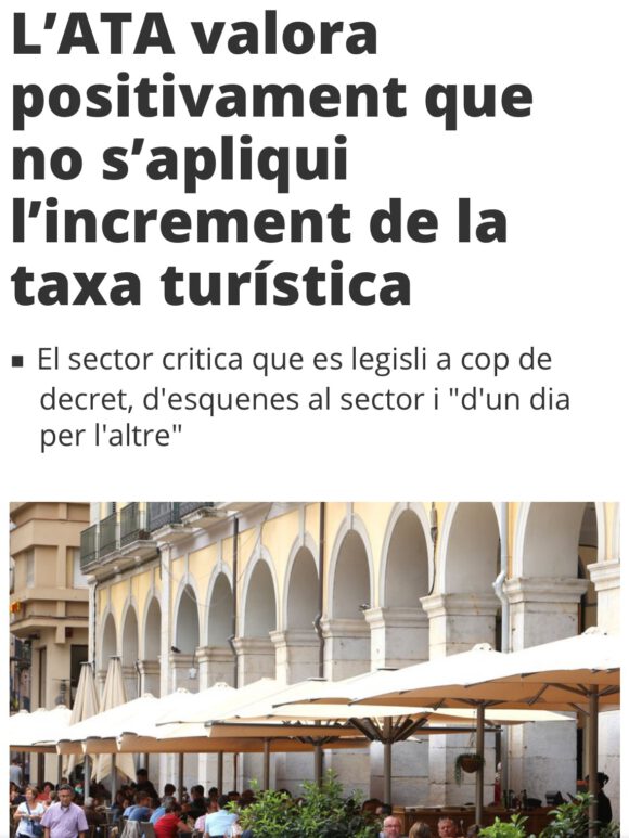 El galimaties de la taxa turística